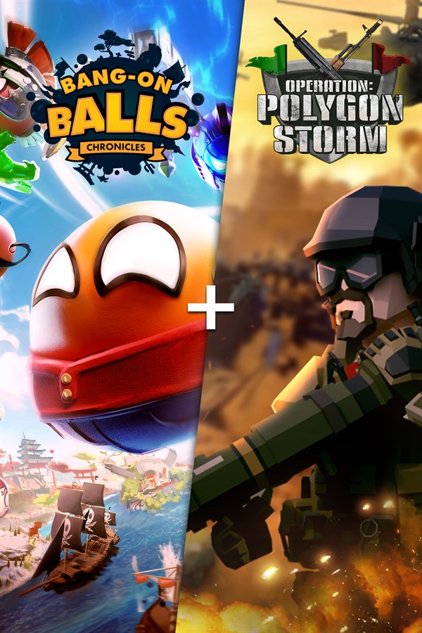 Bang-On Balls Chronicles + Operation: Polygon Storm اكس بوكس حساب جديد